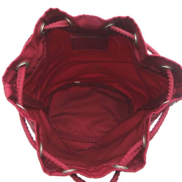 Prada drawstring pouch for women, nylon, red. - Picture 5 of 8